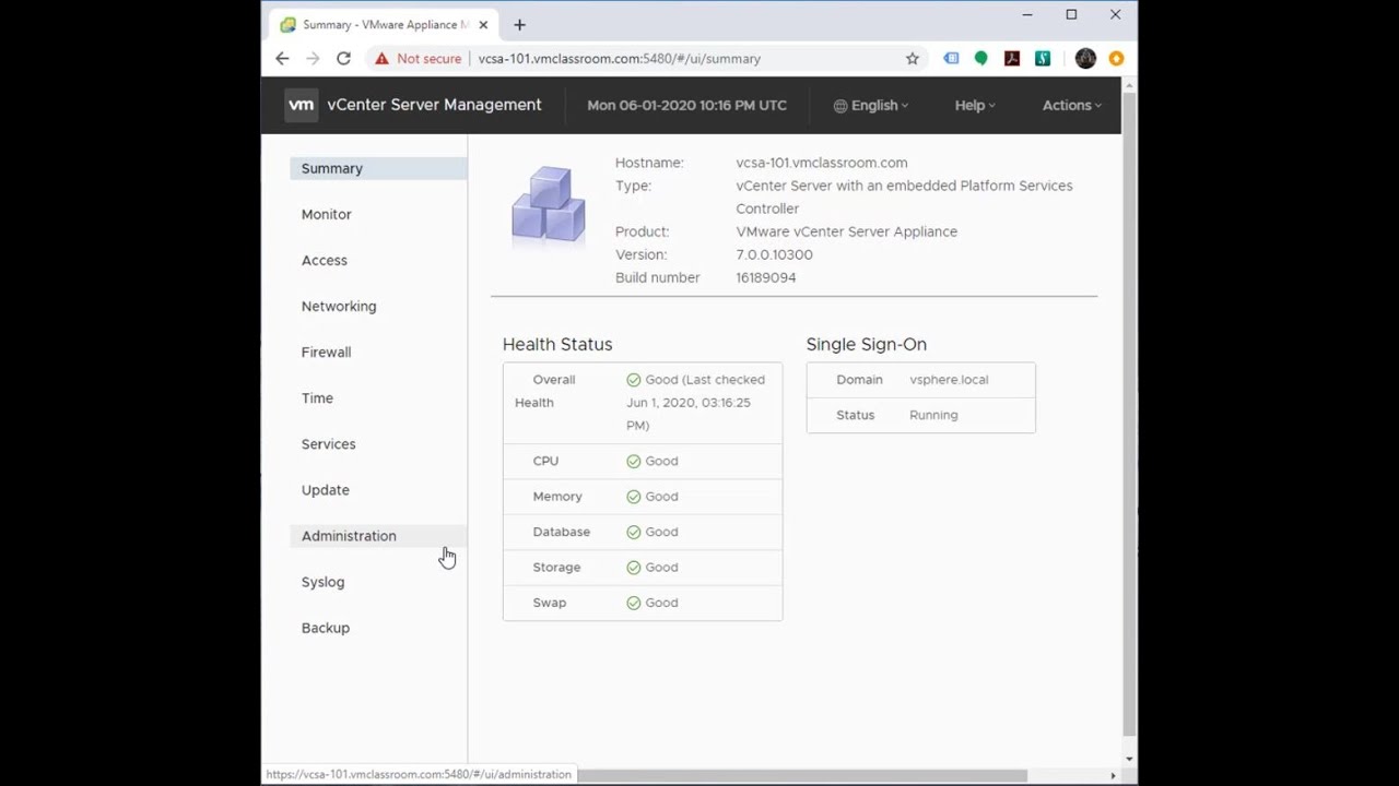 Installing and Configuring the VMware vCenter Server Appliance 7 (VCSA 7)