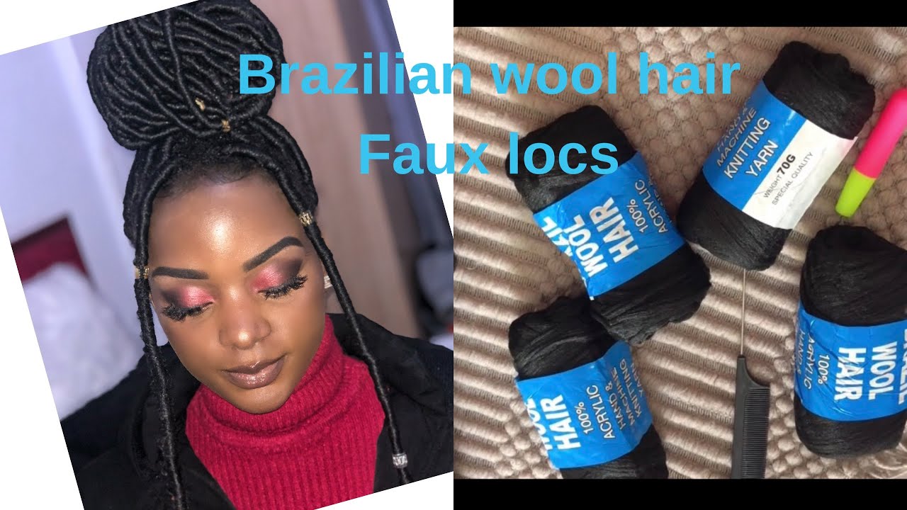 THE EASIEST BRAZILIAN WOOL HAIR FAUX LOCS/ Vlogmas  Day 4| Deo Franzy
