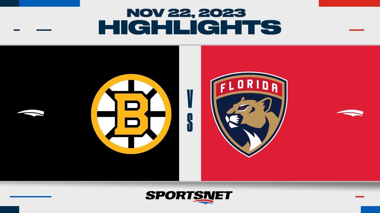 NHL Highlights | Bruins vs. Panthers - November 22, 2023