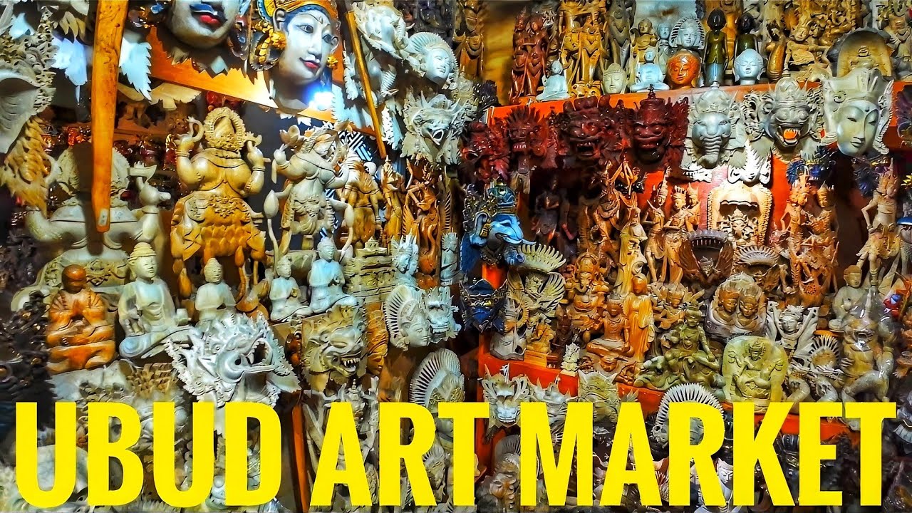 Ubud Art Market Bali | Walking Tour [4K] 🇮🇩
