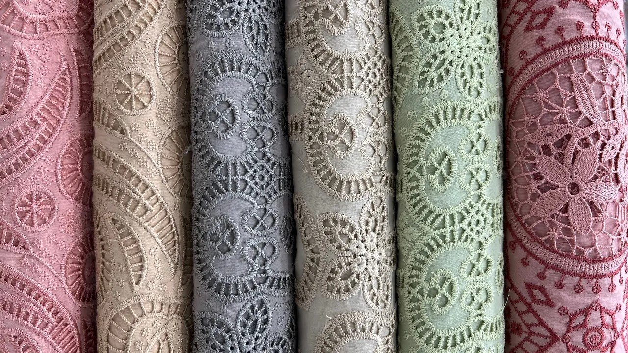 ChikanKari Lawn 4PC | LaserKari | Schiffli Embroidered | Eid Collection26 | Chiffon Dupatta
