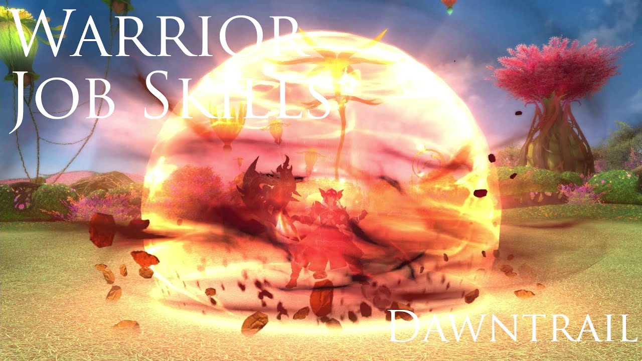 Warrior Job Skill Animations Dawntrail FFXIV | 戦士 ジョブアクション動画