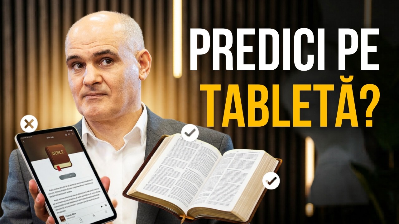 E greșit să predici de pe tabletă? Răspuns biblic și practic | Pastor Vasile Filat