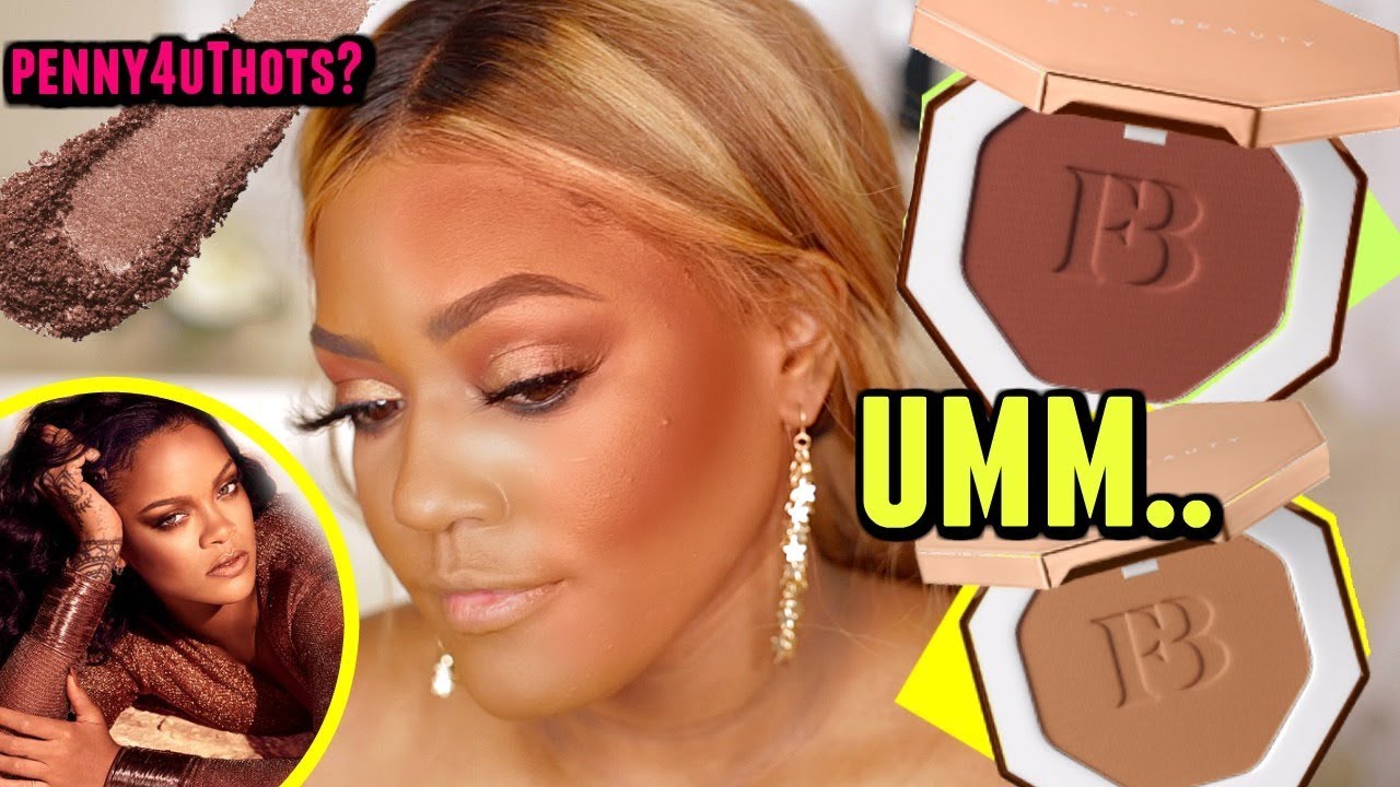 its RED? FENTY BEAUTY Bronzer! Dark Skin