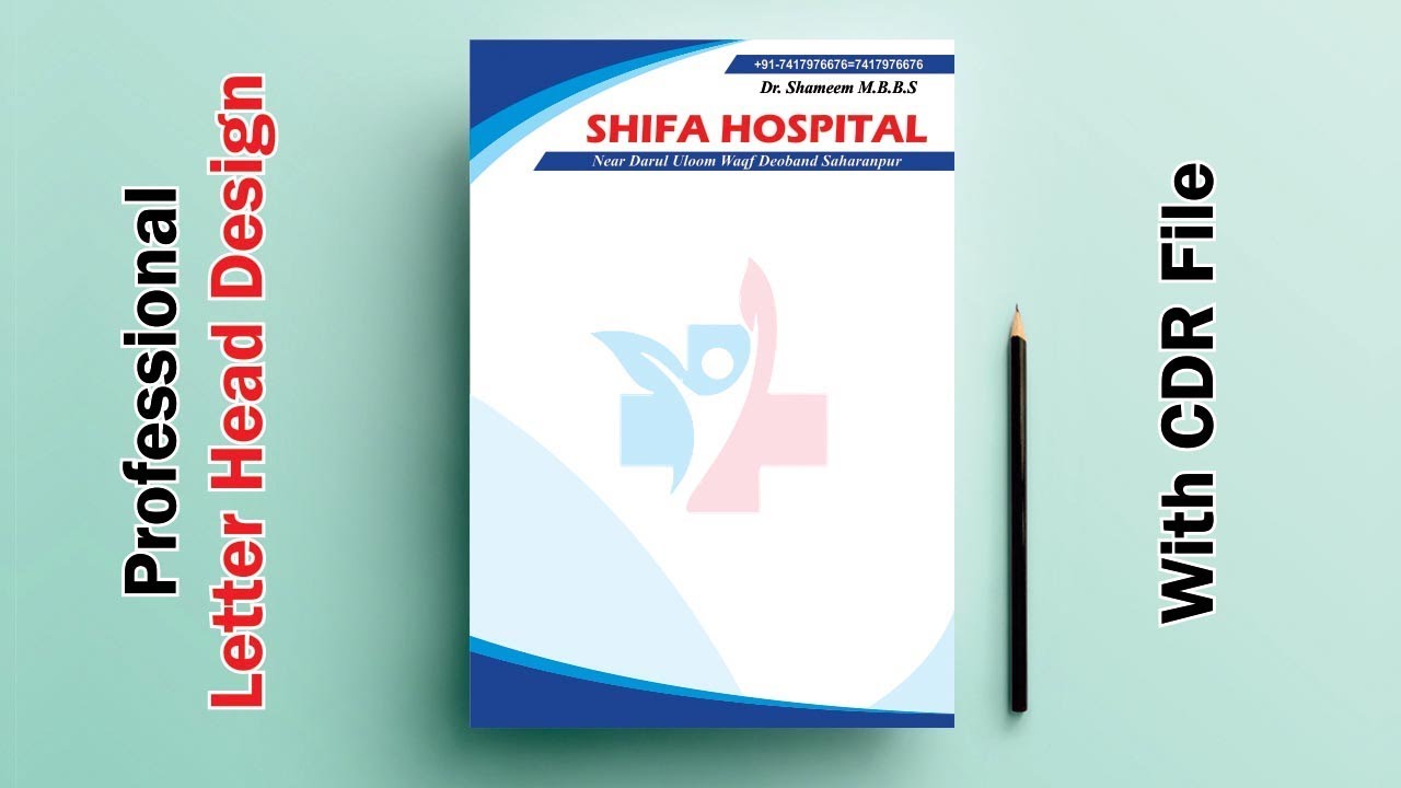 How to Design a Professional Letterhead I Letterpad I CorelDraw