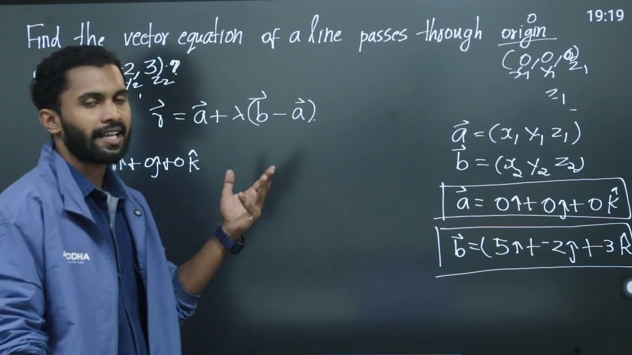Plus Two Mathematics|📐Vector & Cartesian Equation of a Line Through Two Points|🎓Avodha Free Learning