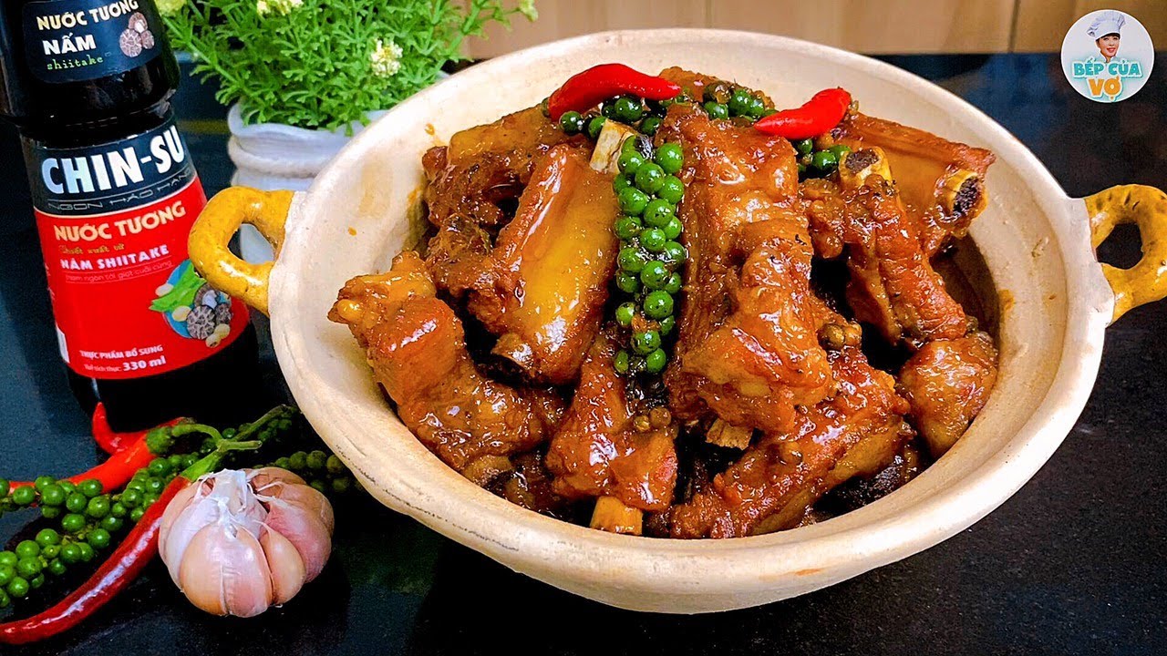 SƯỜN KHO NƯỚC TƯƠNG thơm ngon kh&oacute; cưỡng  | Bếp Của Vợ