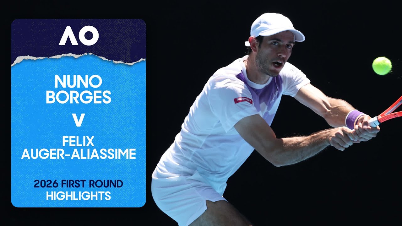 Nuno Borges v Felix Auger-Aliassime Highlights | Australian Open 2026 First Round