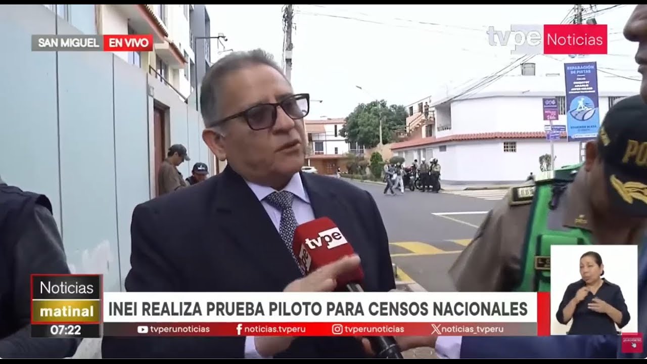 Jefe del INEI declara sobre la realización de la prueba piloto hacia los #CensosNacionales2025