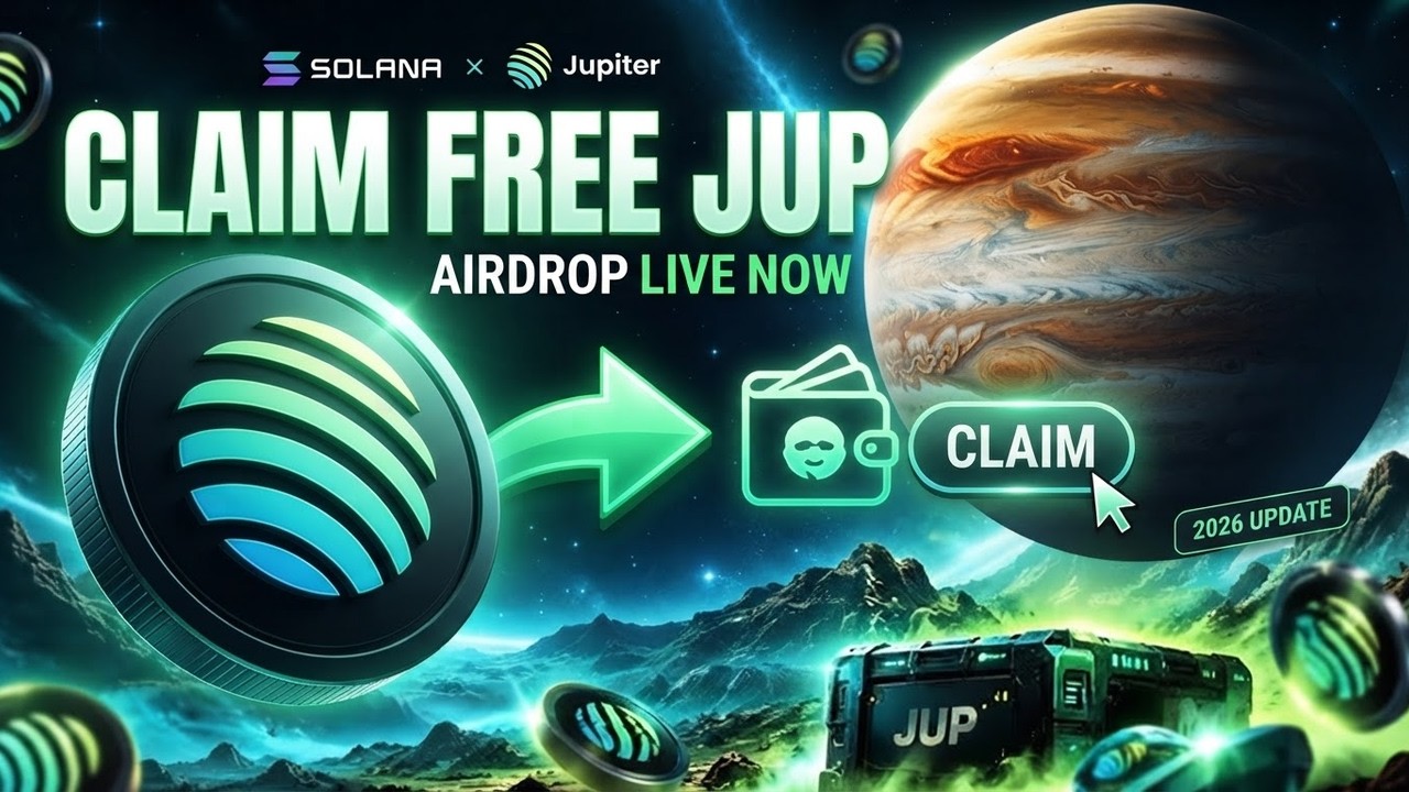 Crypto Airdrop JUPITER 2026 ✅ How to Claim Free JUP Tokens | Full Tutorial