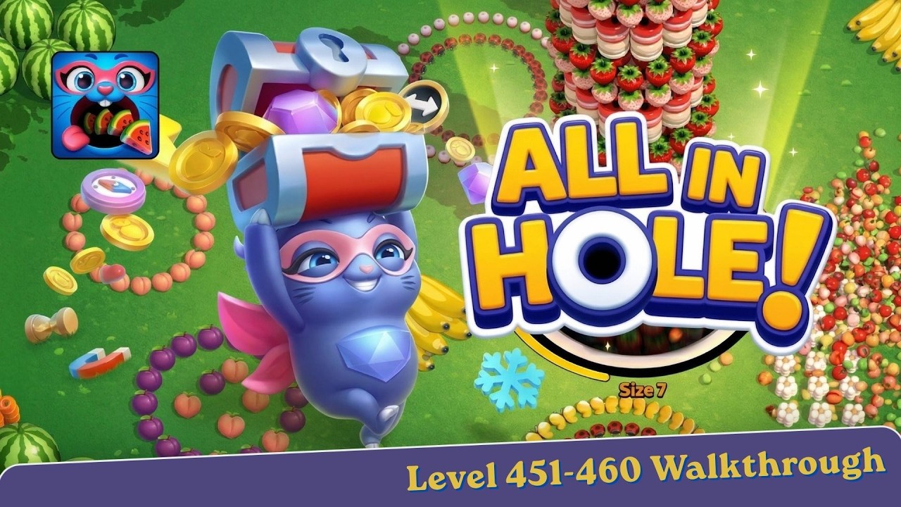 All in Hole: Black Hole Games - Level 451 to 460 Walkthrough (No Commentary)