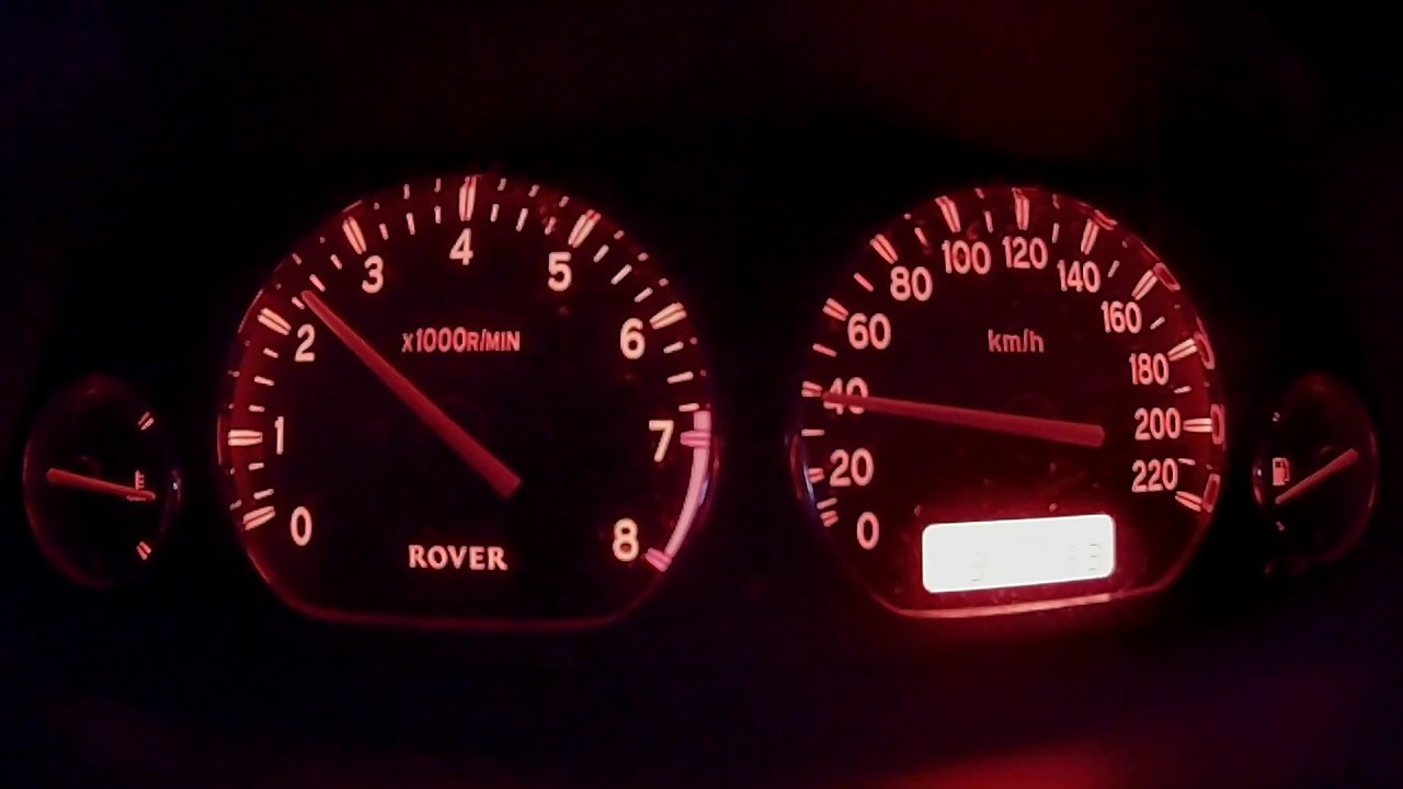 Rover 25 2.0T acceleration test 0-100 km/h #2