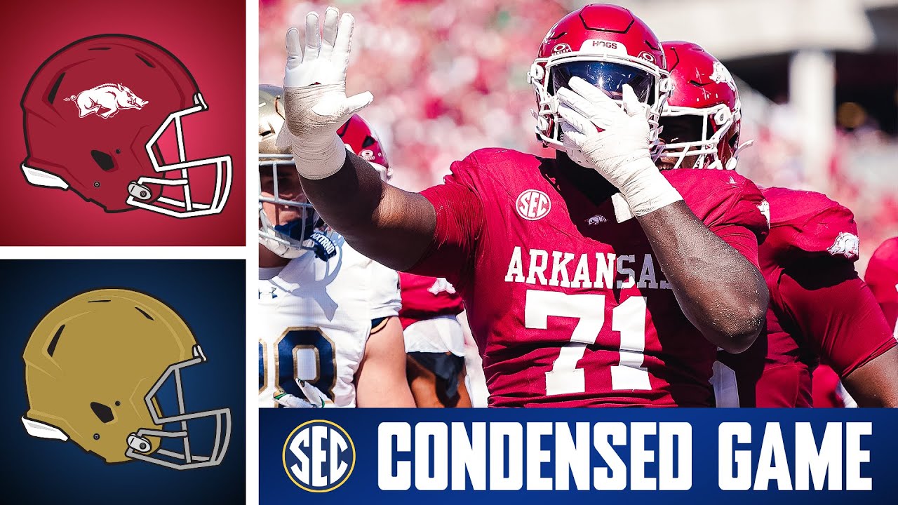 No. 22 Notre Dame Fighting Irish at Arkansas Razorbacks | Condensed Game | 2025 SEC Football