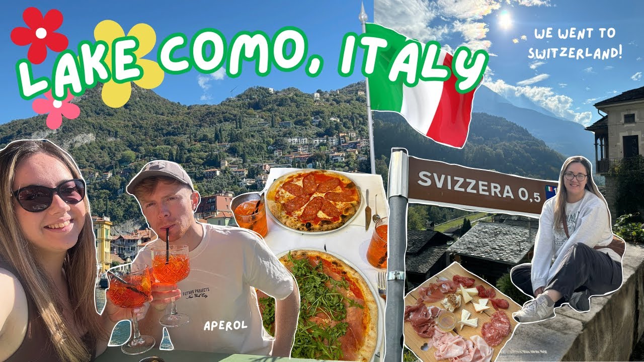 Weekend in Northern Italy🍹🇮🇹 | Lake Como & Splügen Pass to Switzerland 🇨🇭🚤
