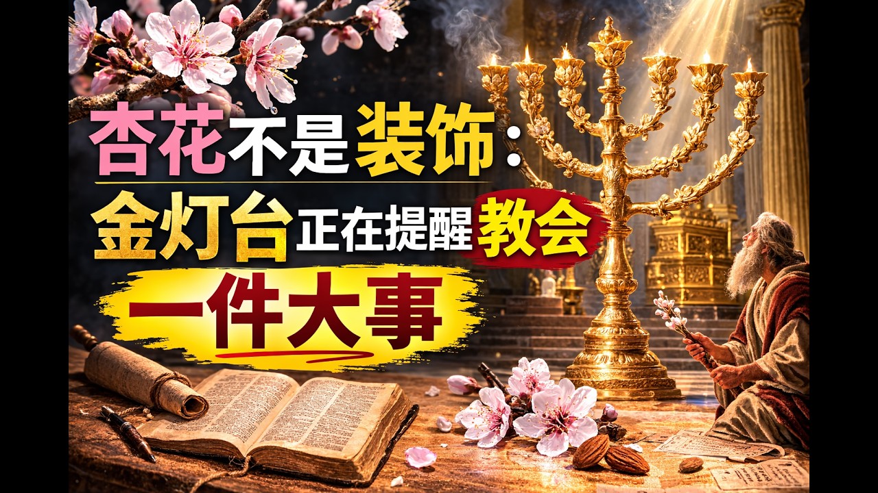 杏花不是装饰：金灯台正在提醒教会一件大事！The Almond Blossoms Are Not Decoration: The Lampstand Is Warning the Church！
