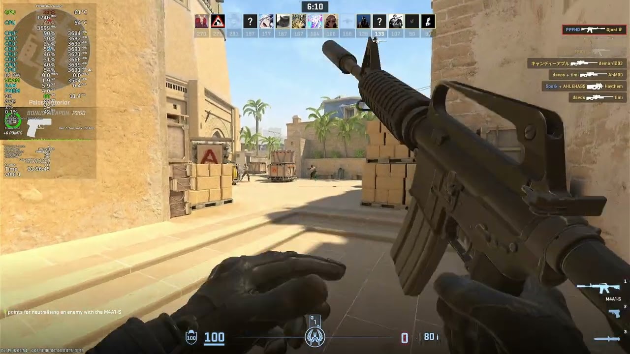 Counter Strike 2 Linux (native) potato low end pc Steam 1% low 50+ fps Cpu bottleneck Bench