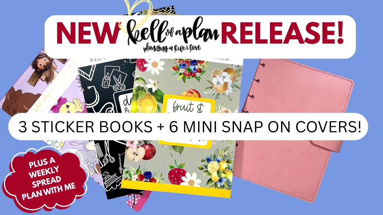 NEW! KELLOFAPLAN STICKER BOOKS & MINI SNAP COVERS AVAIL MAR 6  10AM CT | FLIP THROUGH & PLAN WITH ME