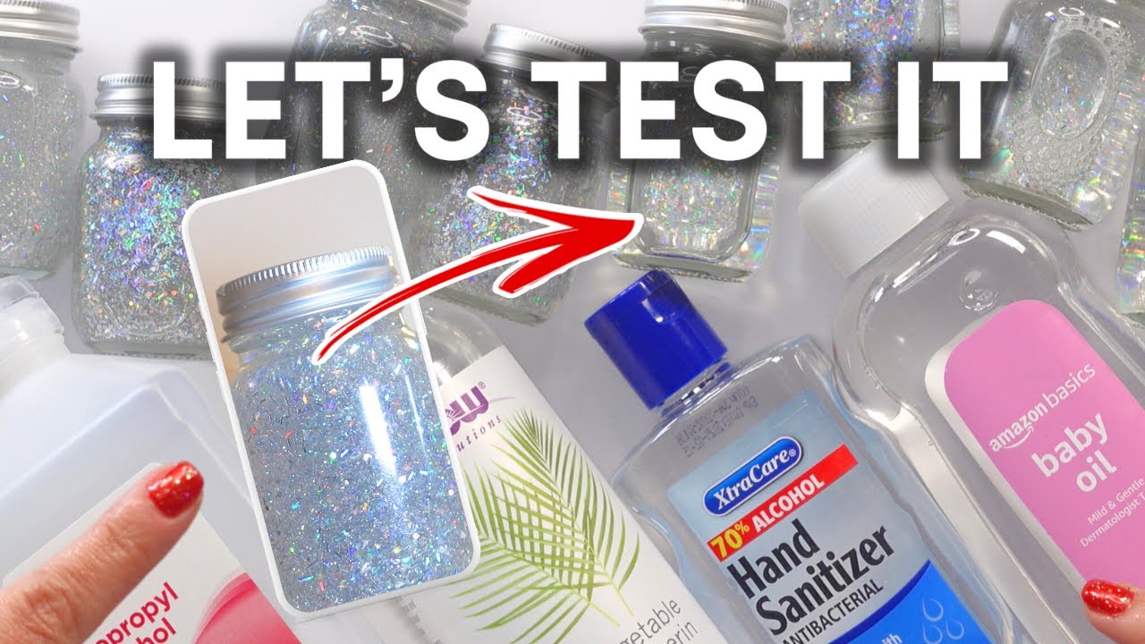 BEST LIQUID FOR GLITTER SNOW GLOBE EFFECT ? | Let's Test These + See!