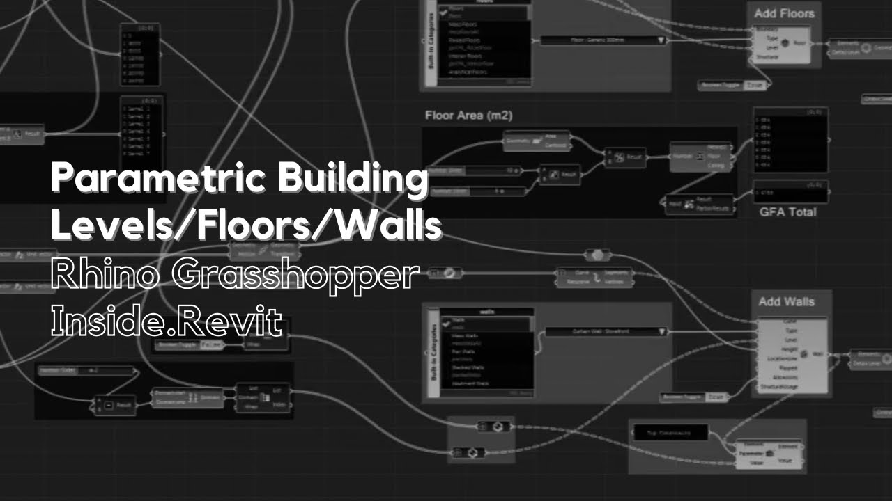 Parametric Multi-Storey Building - Rhino Grasshopper Inside.Revit