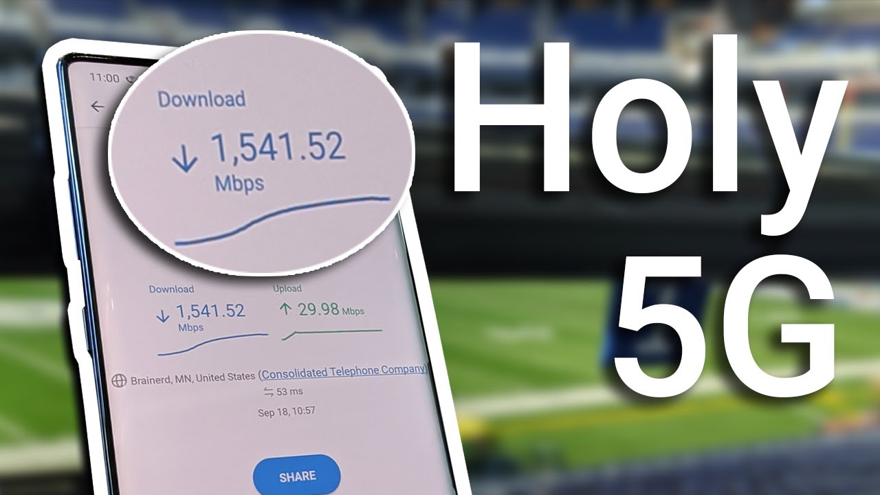 Holy Speeds! Verizon 5G Speeds at an NFL Stadium! | Verizon 5G Mobile Data!