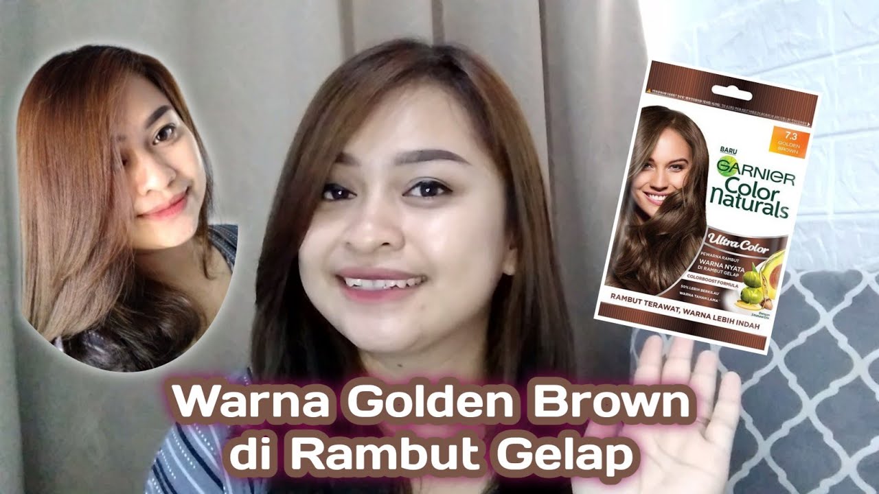 GARNIER GOLDEN BROWN DI RAMBUT GELAP | Cat Rambut Sendiri #garnierhaircolor #catrambutsendiri