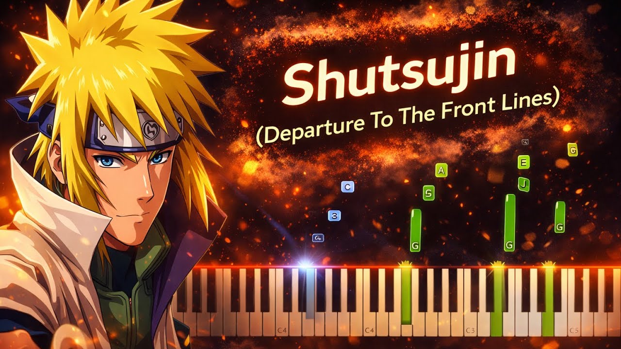 Naruto Shippuden - Shutsujin (Departure To The Front Lines) Piano Tutorial