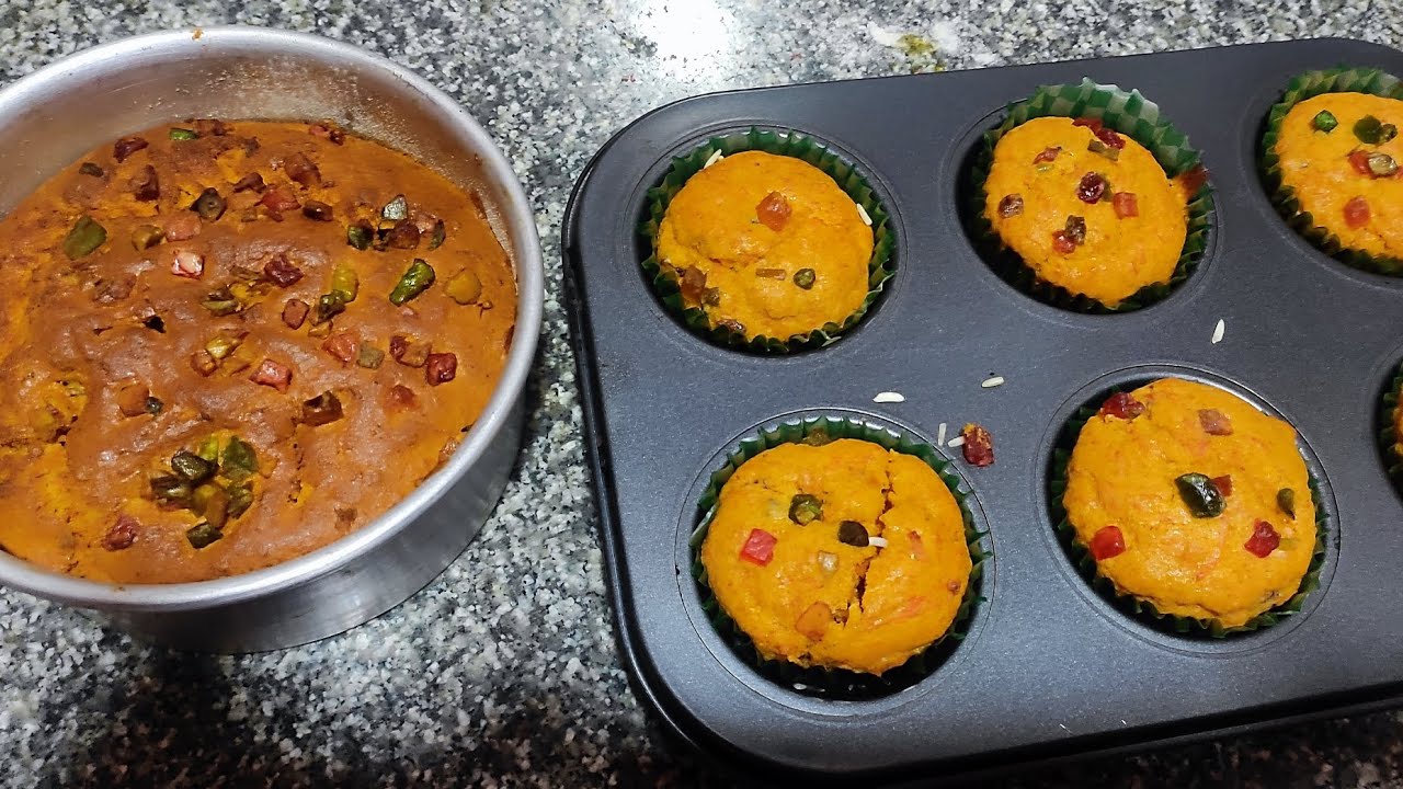 Winter Red carrot cake # New yummy 😀 recipe (poure atta and dasi ghee)