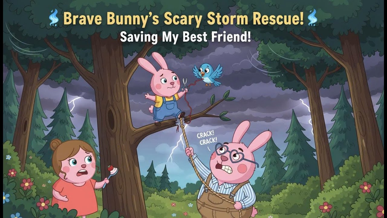 Brave Bunny's Scary Storm Rescue! ⛈️ Saving My Best Friend!
