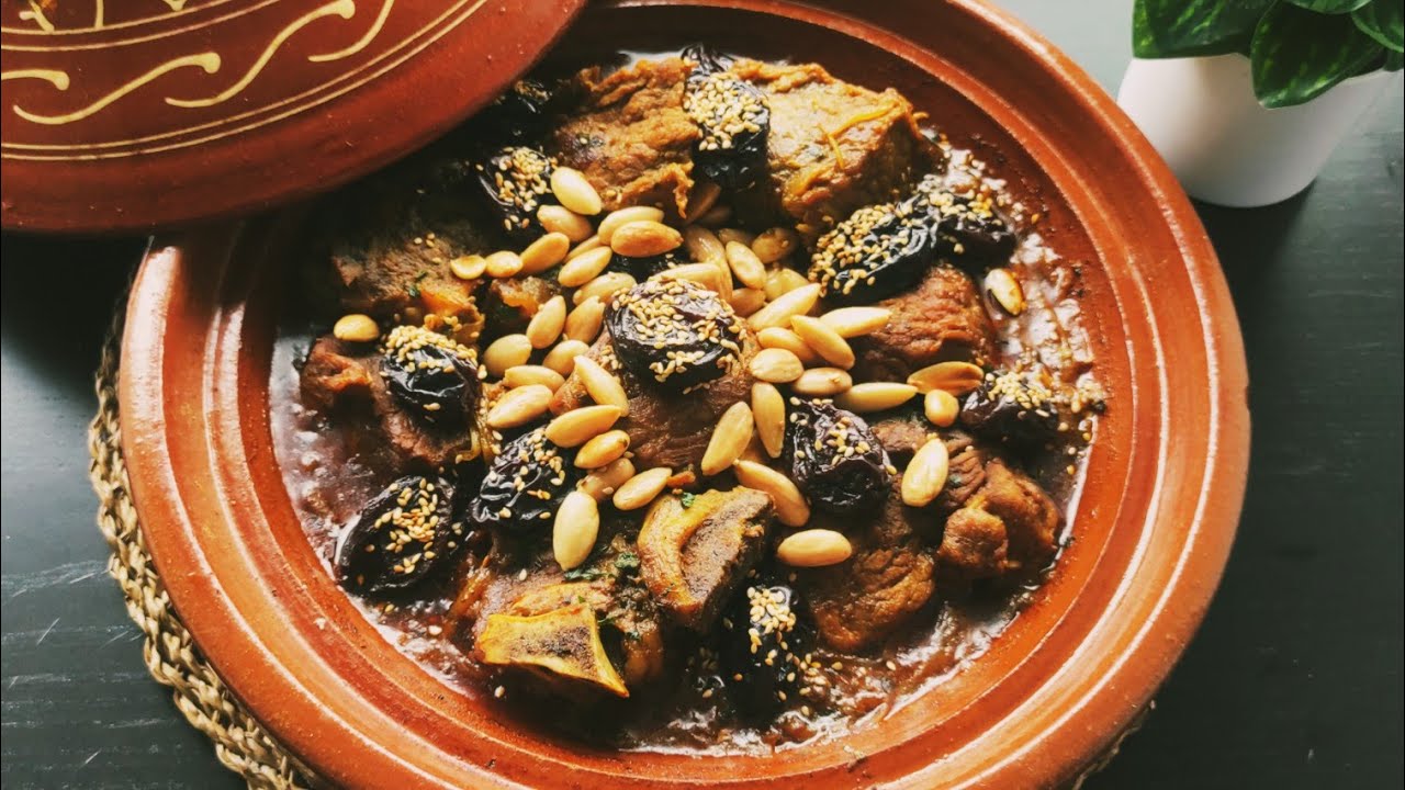 طاجين مناسبات/طاجين اللحم بالبرقوق تقليدي/ Heerlijke Marokkaanse Tajine met vlees