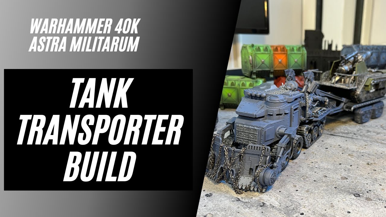 Astra Militarum Tank Transporter kit bash Warhammer 40k Conversion - WIP, Games Workshop Parts