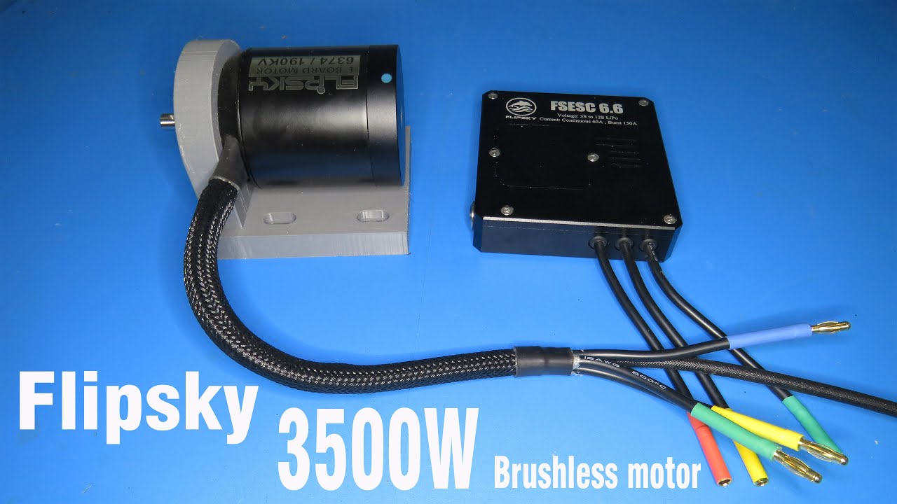 190KV Brushless motor with FLIPSKY FSESC 6.6 based upon VESC® 6
