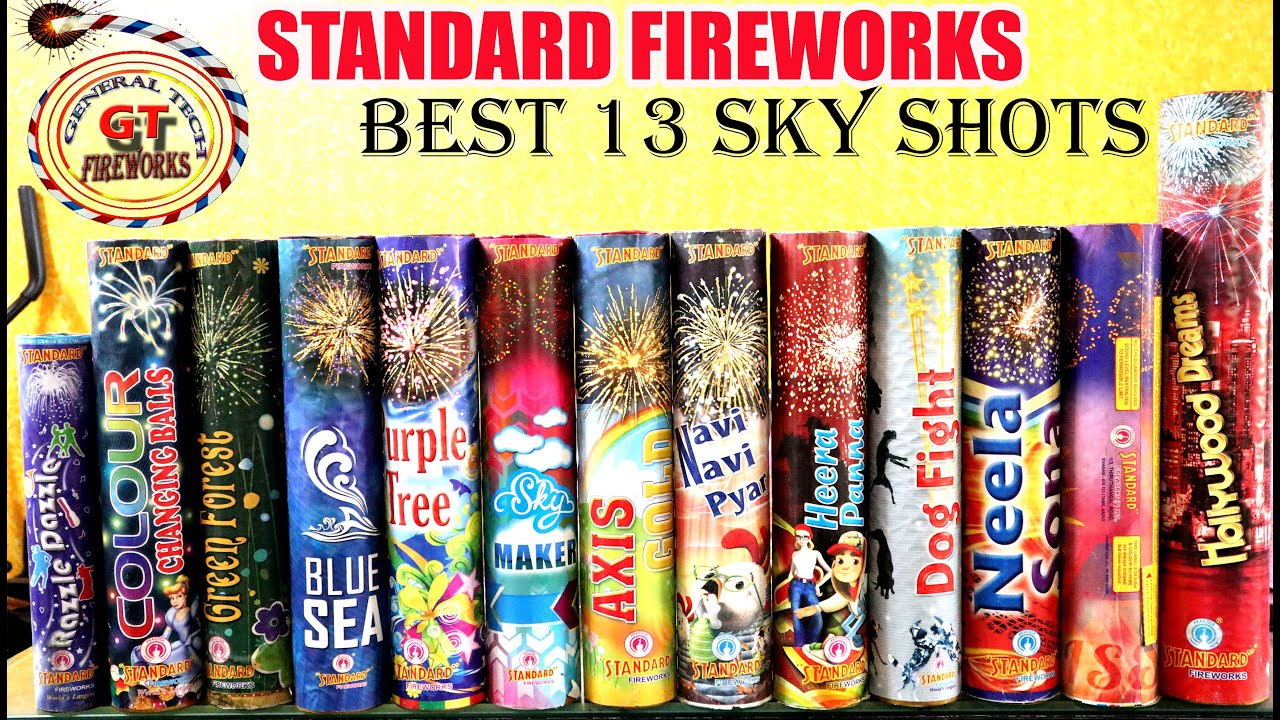 Standard Fireworks Best 13 Sky Shots Tested by General Tech FW #standardfireworks