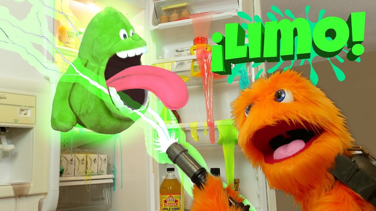 Verde Baba DIY gel de baño desafío 😀 colores 😂 Slimer Ghostbusters Toysreview para niños