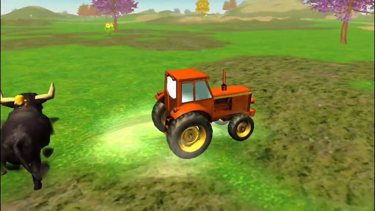 Tractor game cartoon