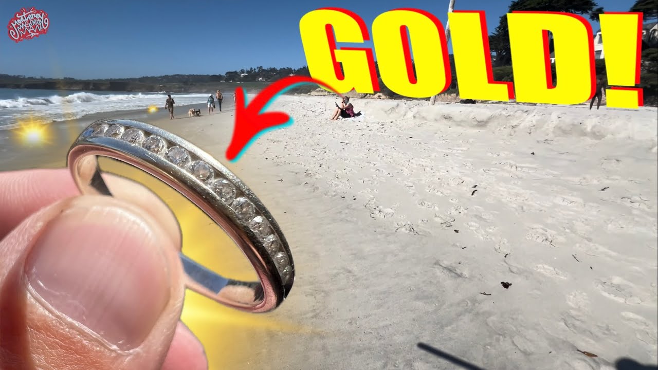 I Got GOLD After a BRUTAL Day Metal Detecting Carmel BEACH!!