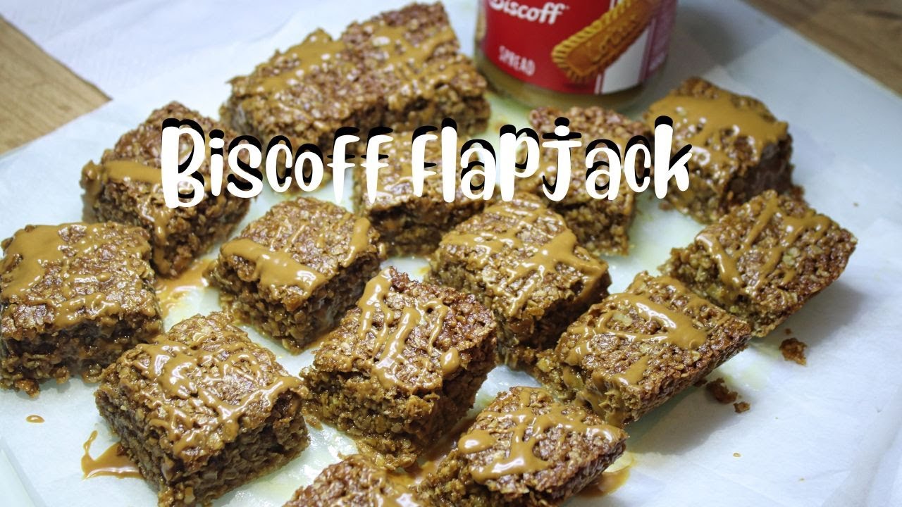 Must try Biscoff Flapjack - only 5 ingredients! 💕❤️(●'◡'●)👌🤩