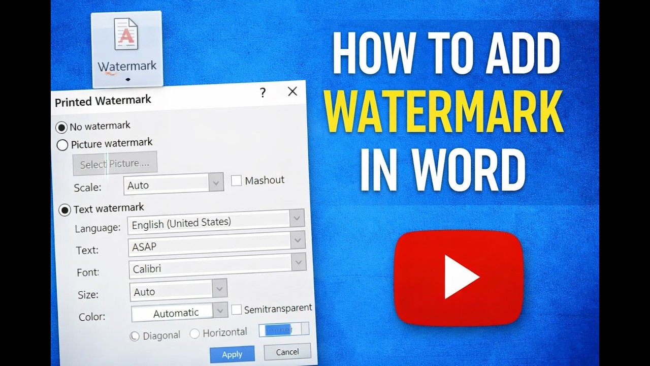 How to Add Watermark in MS Word (Step-by-Step Guide)