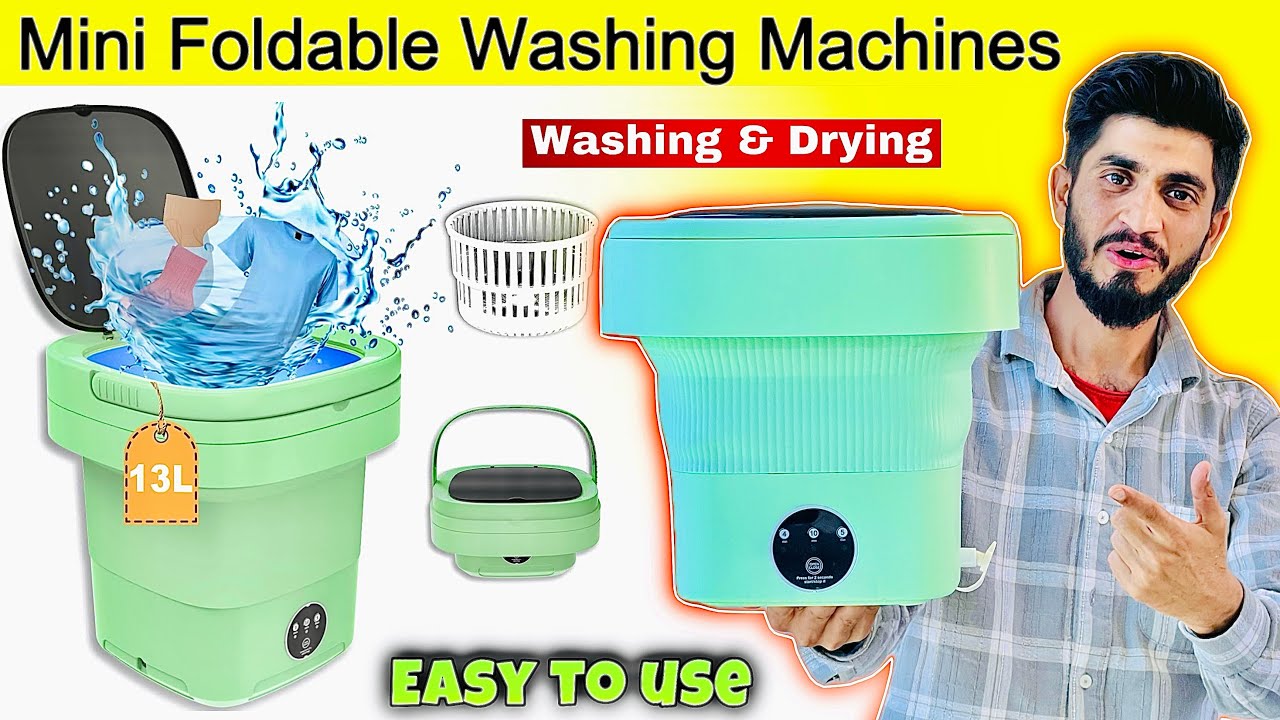 Foldable Washing Machine With Dryer | Mini Washing Machine | Viral Portable Washing Machine