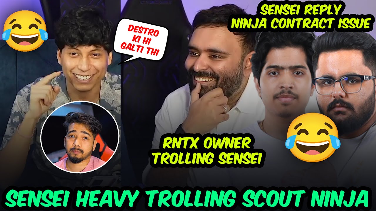 RNTX Owner Troll Sensei 😂 Sensei Troll SCOUT & NinjaJOD 😂 | Sensei Destro Call #iQOORNTX