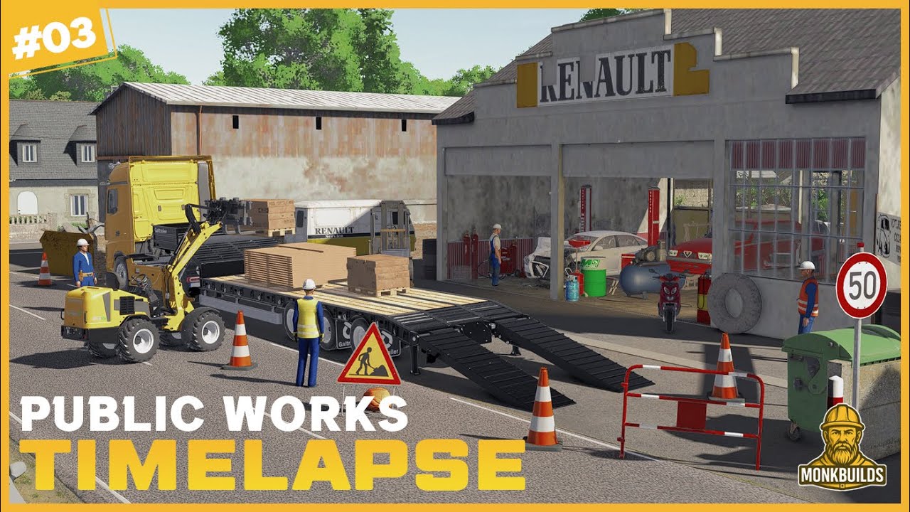 🚧 Доставка мебели для автомастерской | FS25 Trevanac TP, отдел общественных работ