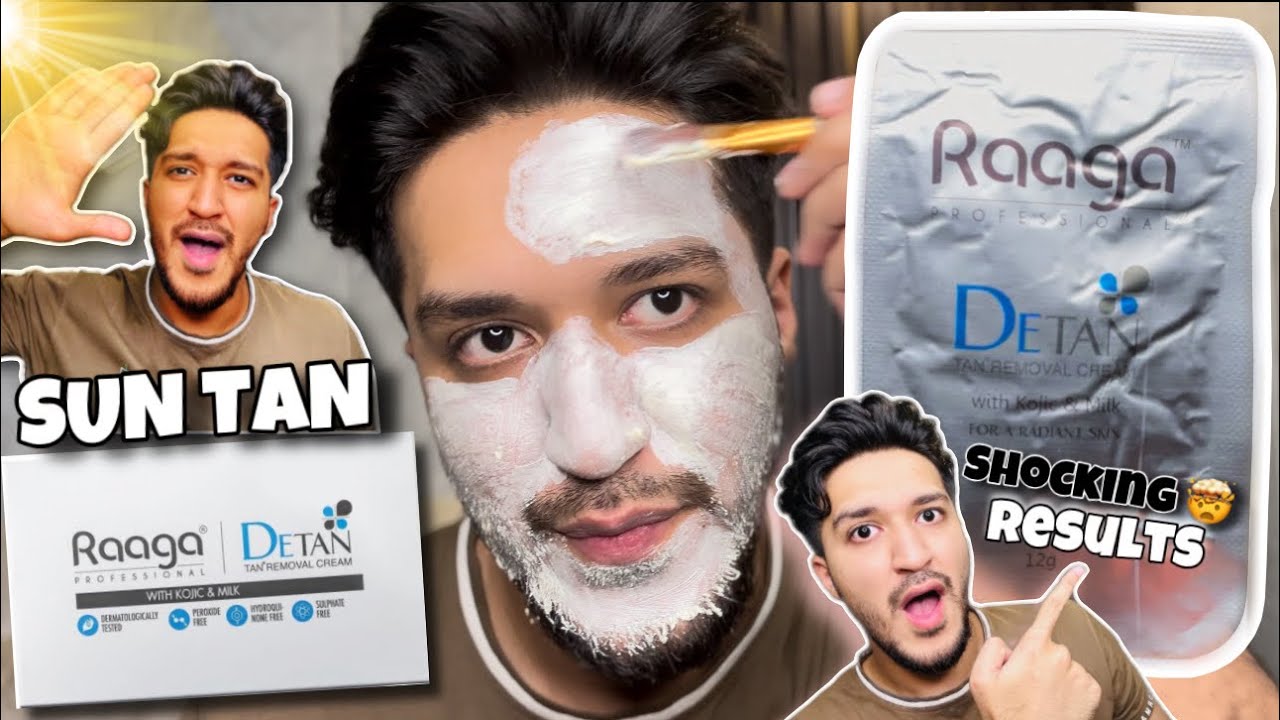 Raaga Professional De-Tan Tan Removal Cream Honest Review | Remove tan from Face in One day 🤯