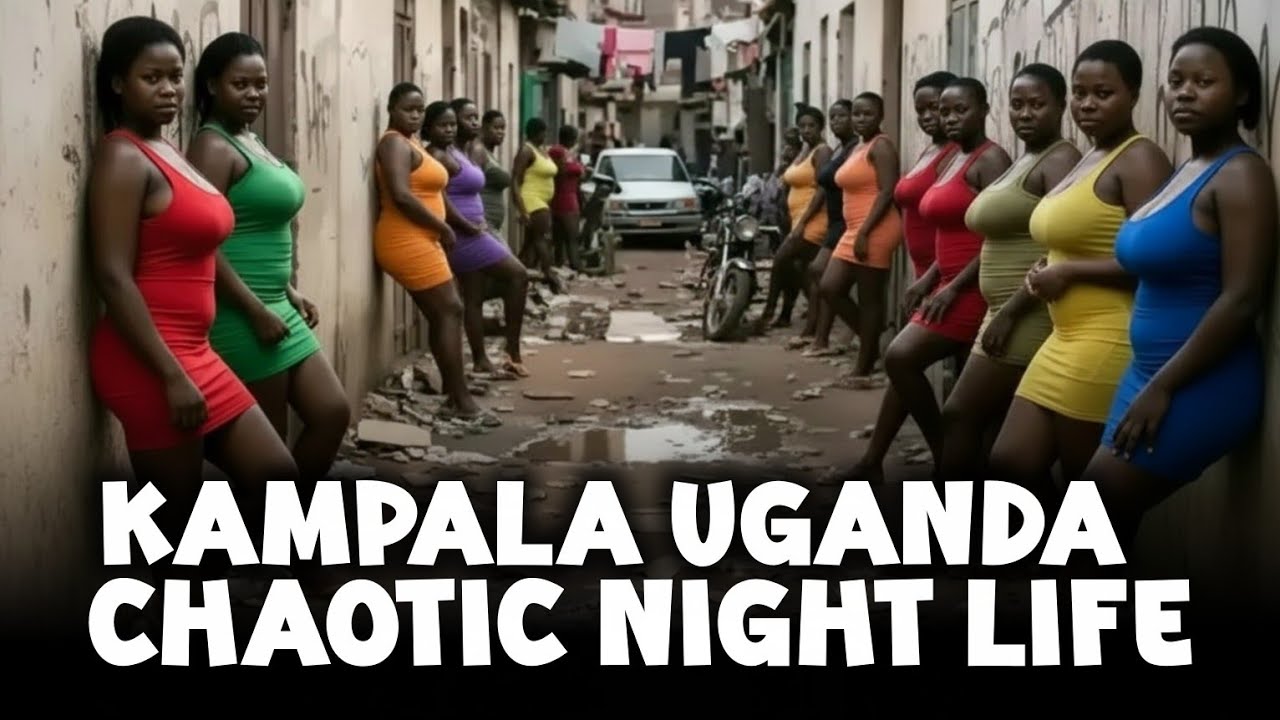 KAMPALA UGANDA CHAOTIC NIGHT LIFE AND STREET LIFE