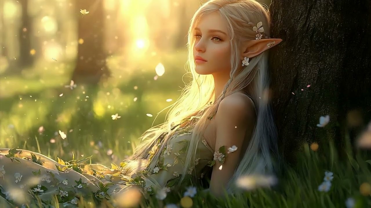 Hidden Elven Forest in Spring 🌿 Peaceful Fantasy Music for Relaxation, Study & Sleep