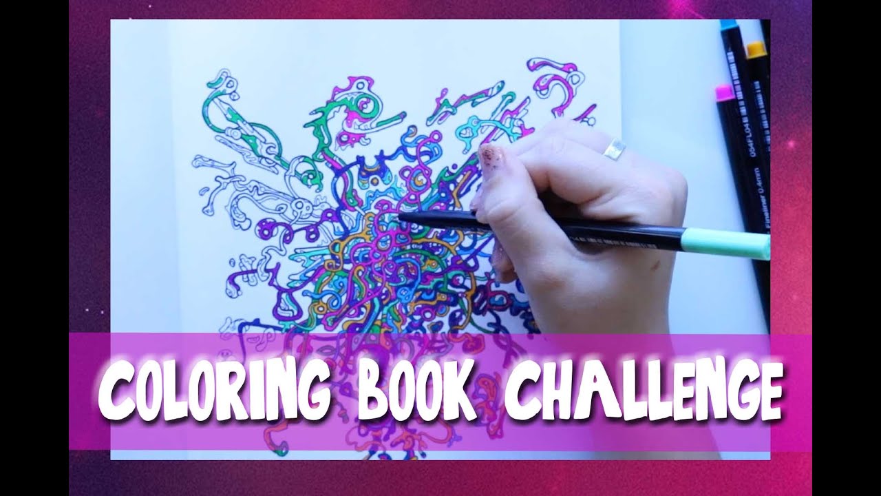 THE COLORING BOOK CHALLENGE (a page from 