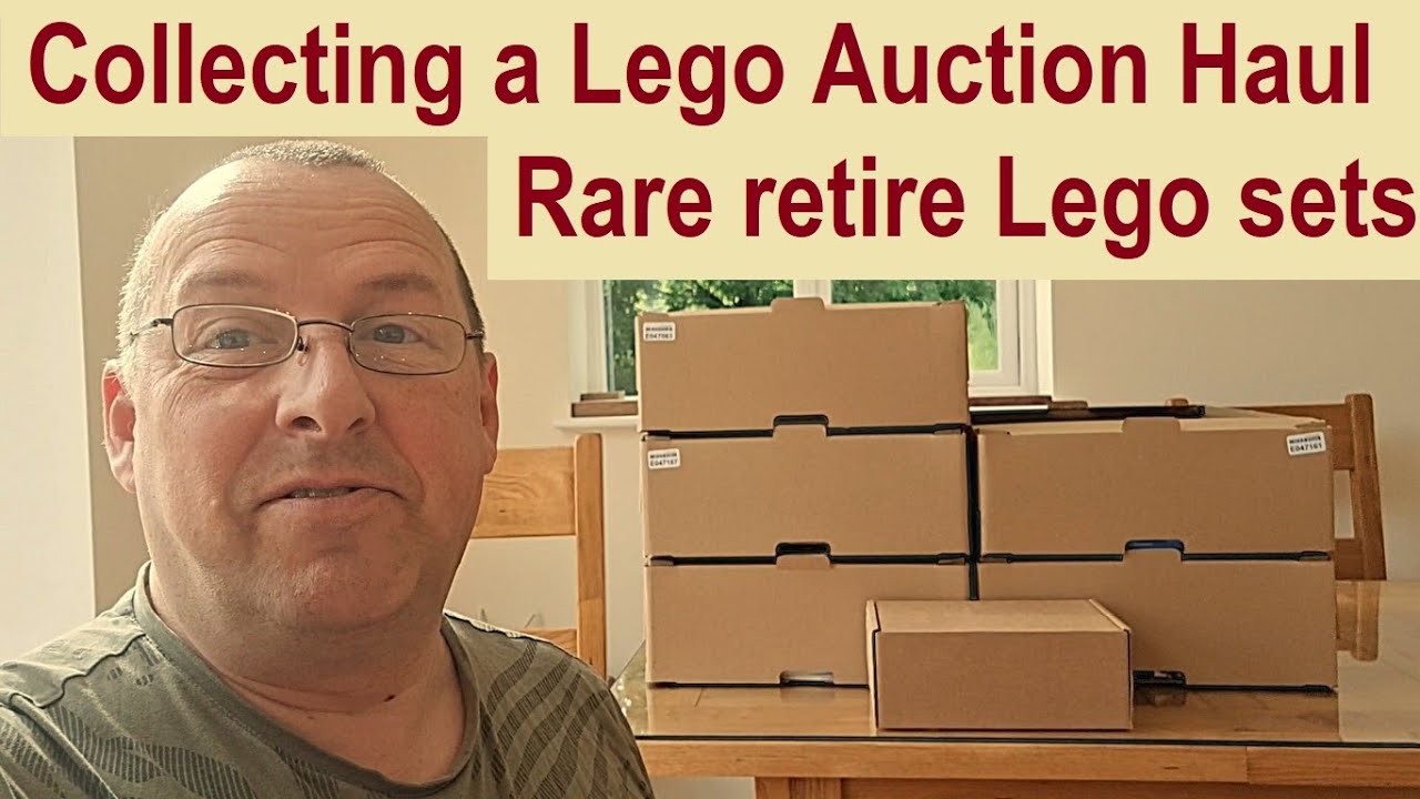 Collecting a Lego Haul from the auction house - I won some rare and unusual Lego sets!