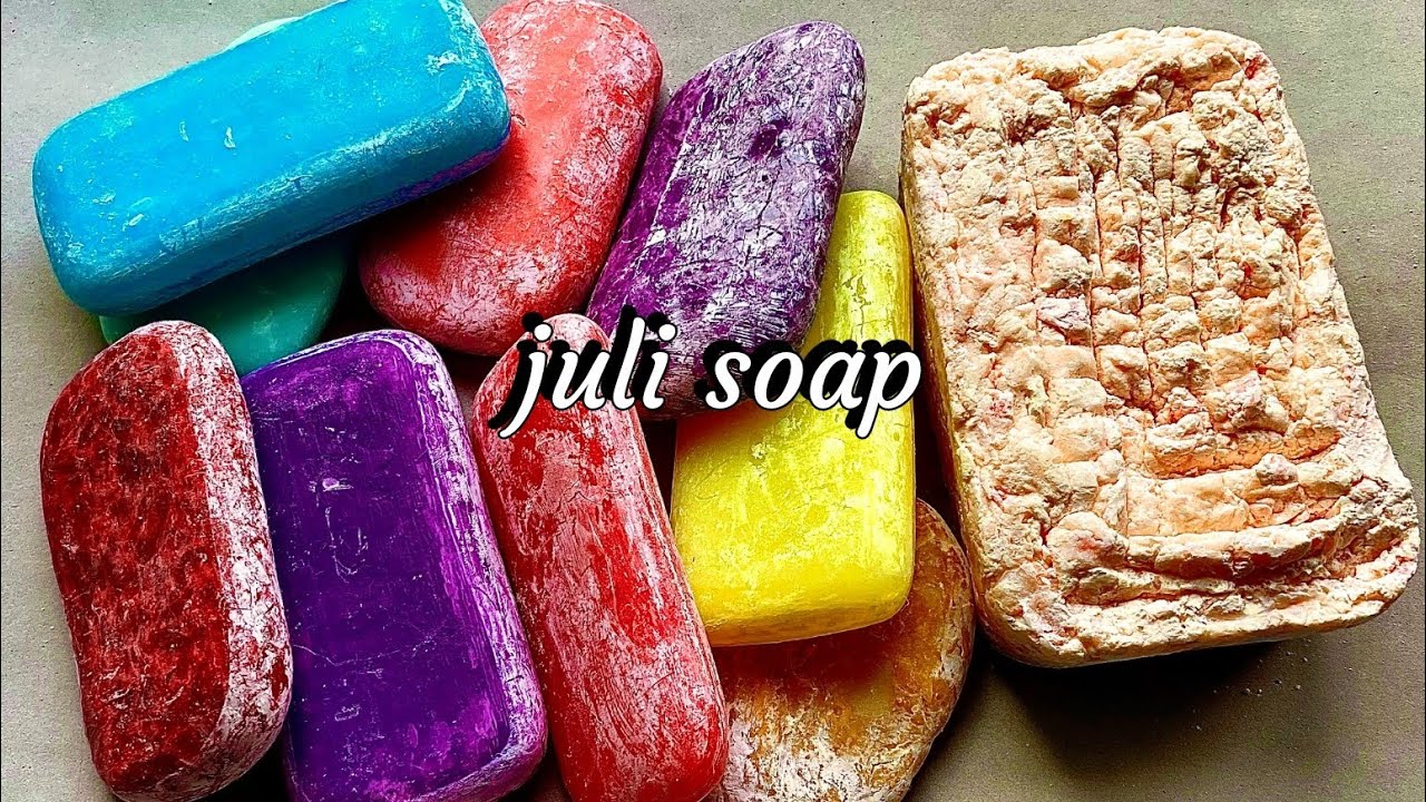 CUTTING DRY BEAUTIFUL SOAP RESIDUES,CUTTING DRY HUGE RECYCLED SOAP : ASMR DRY SOAP CUTTING