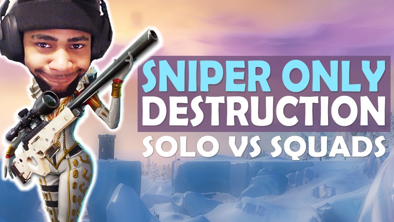 DAEQUAN SOLO VS SQUADS &mdash; ТОЛЬКО СНАЙПЕР | HIGH KILL FUNNY GAME &mdash; (Fortnite Battle Royale)