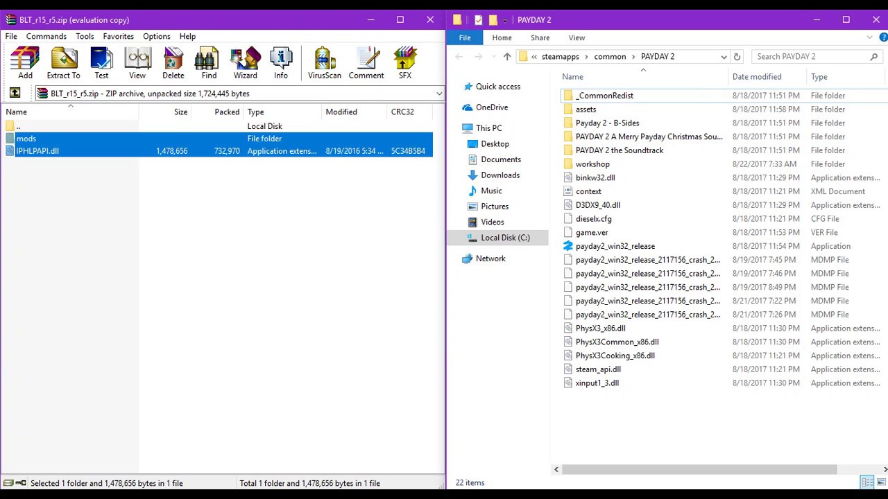 how to install payday 2 mods (Fast and easy)