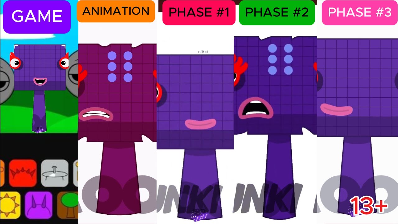 Sprunki OC: SIX THOUSAND (From Numberblocks) Game,Animation,Phase1,Phase2,Phase3  |SprunkBoost