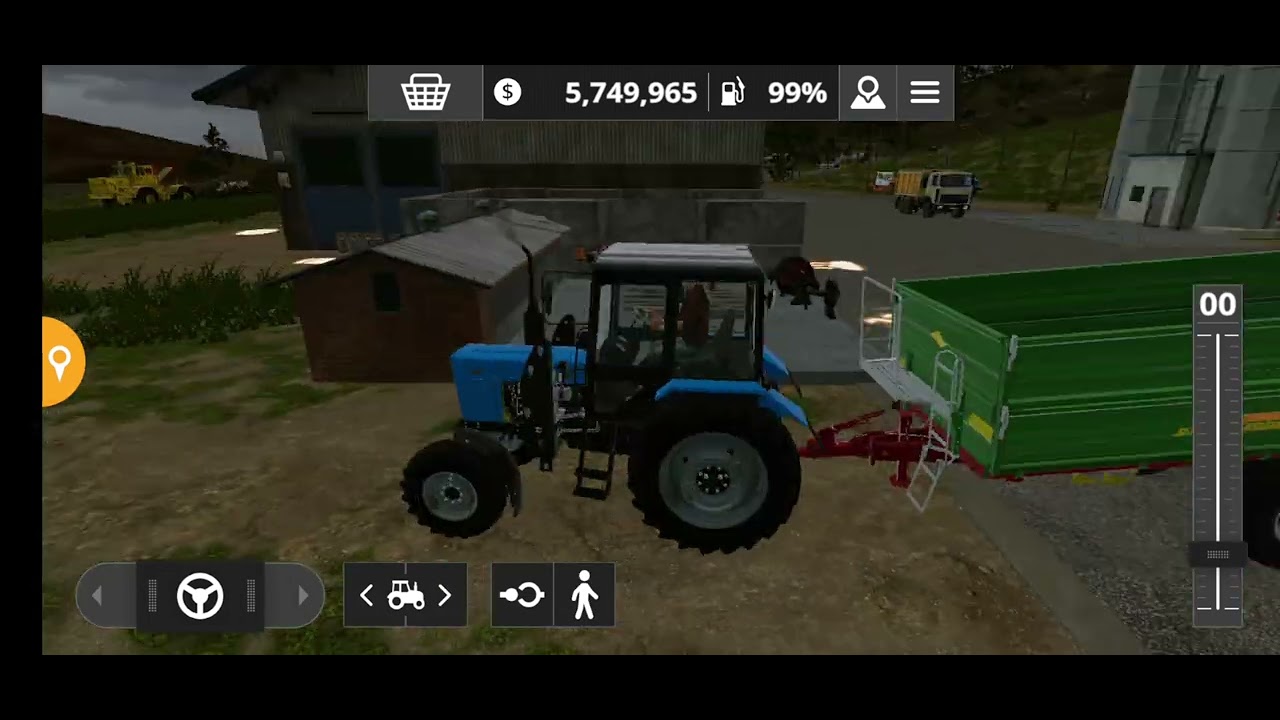Fs 20 village Sosnovka/sowed a field/rode on planet 5/bought a seeder